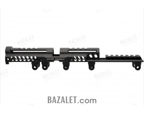 Zenitco B-31U/RPK Rail - CNC D16T Aluminum Extended Upper Picatinny Rail Over the Gas Tube for RPK-Pattern Carbines (Black & Desert)