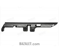 Zenitco B-32 Rail - CNC D16T Aluminum Full-Length 395 mm Picatinny Rail Over the Gas Tube & Receiver for AK-Pattern Carbines (Black)