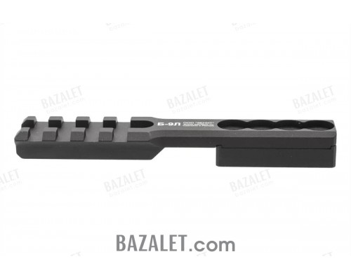 Zenitco B-9L Light Mount - CNC D16T Aluminum Bracket Forming a Picatinny Point on the Bazis Rail of Sport / Joker / U / L Handguards (Black & Desert)