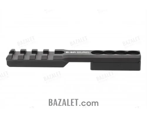 Zenitco B-9L Light Mount - CNC D16T Aluminum Bracket Forming a Picatinny Point on the Bazis Rail of Sport / Joker / U / L Handguards (Black & Desert)