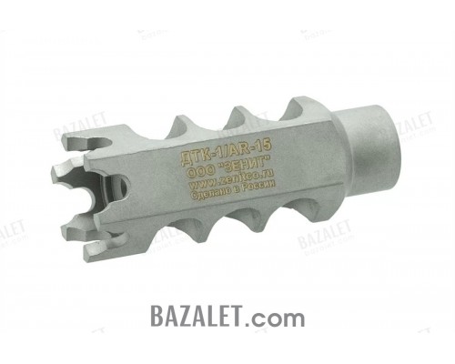 Zenitco DTK-1/AR-15 Muzzle Brake-Compensator for AR-15 Carbines - Steel 20X13, 1/2x28 Thread (Recoil Reduction, Toothed Crown)