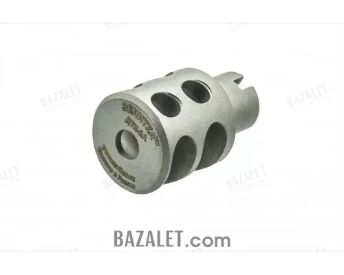 Zenitco DTK-2L Muzzle Brake-Compensator - Steel Recoil Compensator for AK-Pattern & RPK Carbines (7.62, Left-Hand 14x1 Thread)