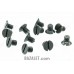 Zenitco M5x7 Screw - Steel Countersunk Flat-Head Slotted Screw (M5 x 7 mm Spare Part)