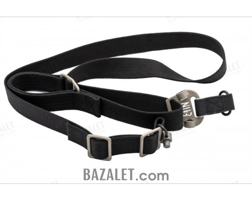 Zenitco Poloz-1 Sling - Convertible One-Point / Two-Point Carbine Sling (Cotton Webbing, Stainless Hardware, Black & Olive)