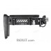Zenitco PT-1 RPK Telescopic Folding Stock - CNC D16T Aluminum Adjustable Skeleton Stock for RPK-Pattern Carbines (Black)