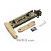 Zenitco PT-1 Telescopic Folding Stock - CNC D16T Aluminum Adjustable Skeleton Stock with Interchangeable Adapter for AK-Pattern Carbines (Black, Golden Khaki & Green)