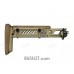 Zenitco PT-1S Telescopic Folding Stock - CNC D16T Aluminum Adjustable Skeleton Stock with Interchangeable Adapter for Short-Barrel Civilian Carbines (Black, Golden Khaki & Desert)