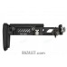 Zenitco PT-1S Vepr Telescopic Folding Stock - CNC D16T Aluminum Adjustable Skeleton Stock for Vepr RPK-Pattern Carbines (Black & Golden Khaki)
