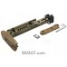 Zenitco PT-1S Vepr Telescopic Folding Stock - CNC D16T Aluminum Adjustable Skeleton Stock for Vepr RPK-Pattern Carbines (Black & Golden Khaki)