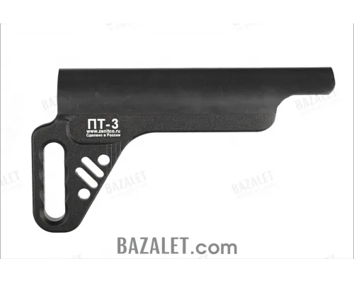 Zenitco Extended Cheek Rest for PT-3 / PT-3S Telescopic Stocks - CNC D16T Aluminum Cheek Riser with Rubber Pad (Black & Desert)