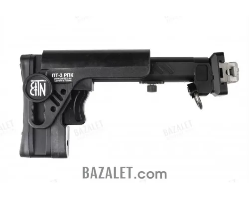 Zenitco PT-3 RPK Telescopic Folding Stock - CNC D16T Aluminum Adjustable Tubular Stock for RPK-Pattern Carbines (Black)