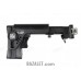 Zenitco PT-3 RPK Telescopic Folding Stock - CNC D16T Aluminum Adjustable Tubular Stock for RPK-Pattern Carbines (Black)