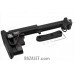 Zenitco PT-3S Vepr Telescopic Folding Stock - CNC D16T Aluminum Adjustable Tubular Stock for Vepr RPK-Pattern Carbines (Black)