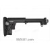 Zenitco PT-3S Vepr Telescopic Folding Stock - CNC D16T Aluminum Adjustable Tubular Stock for Vepr RPK-Pattern Carbines (Black)