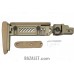 Zenitco PT-5 Telescopic Folding Stock - CNC D16T Aluminum Adjustable Tubular Stock for AK-Pattern Carbines (Black & Golden Khaki)