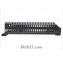 Zenitco Sport-12 Handguard Kit - CNC D16T Aluminum Handguard System for AK-12 / TR3 (Six Bazis Rails, Black & Desert)