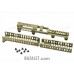 Zenitco Sport-3 Kit - CNC D16T Aluminum Handguard System for Saiga-9 / TR9 Paradox (Three-Sided Bazis Rails + Top Picatinny, Black, Desert & Golden Khaki)