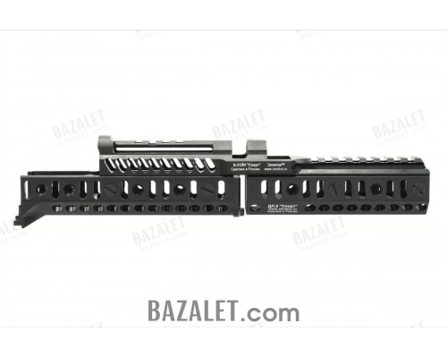 Zenitco Sport-3 Kit - CNC D16T Aluminum Handguard System for Saiga-9 / TR9 Paradox (Three-Sided Bazis Rails + Top Picatinny, Black, Desert & Golden Khaki)
