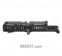 Zenitco Sport-4 Kit - CNC D16T Aluminum Handguard System for Full-Size AK-Pattern Carbines (415 mm Barrel, Bazis Rails, Black, Desert & Golden Khaki)