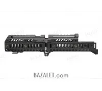 Zenitco Sport-4 Kit - CNC D16T Aluminum Handguard System for Full-Size AK-Pattern Carbines (415 mm Barrel, Bazis Rails, Black, Desert & Golden Khaki)