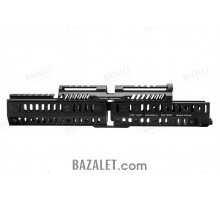 Zenitco Sport-8U Kit - Extended Basis-Rail Handguard System for Saiga-308 (v.61) Carbines (5-Sided Basis Rails, D16T Aluminum, Black & Desert)