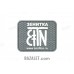 Zenitco Zenitka Logo Patch - PVC Rubber Morale Patch with Hook-and-Loop Backing (Tricolor, Grey & Green)