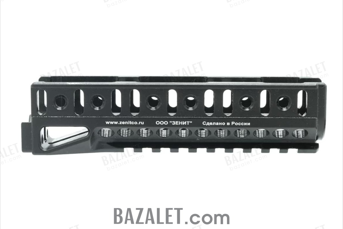 Zenitco B-10U Handguard Rail - CNC D16T Aluminum AK-Pattern Handguard with Picatinny & Bazis Rails (Black, Desert & Golden Khaki)