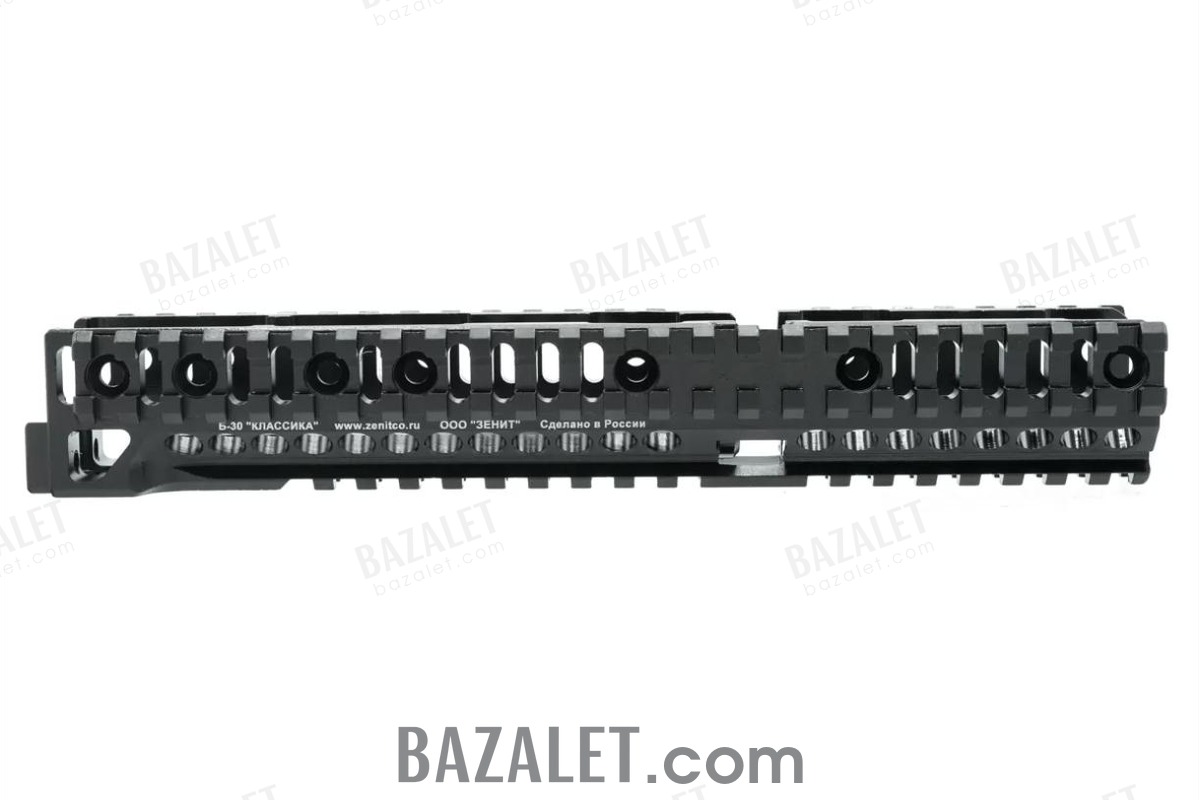 Zenitco B-30 Handguard Rail - Full-Length CNC D16T Aluminum Multi-Rail Picatinny Handguard for AK-Pattern Carbines (Black, Desert & Golden Khaki)